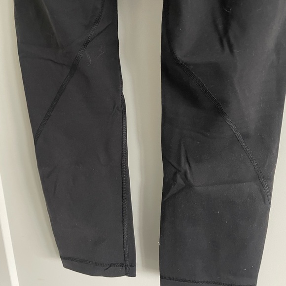 Small Capris Leggings - Black with purple stripe - Picture 3 of 4